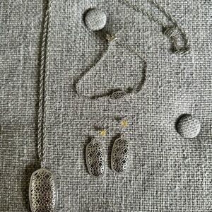 Kendra Scott Silver Necklace Set